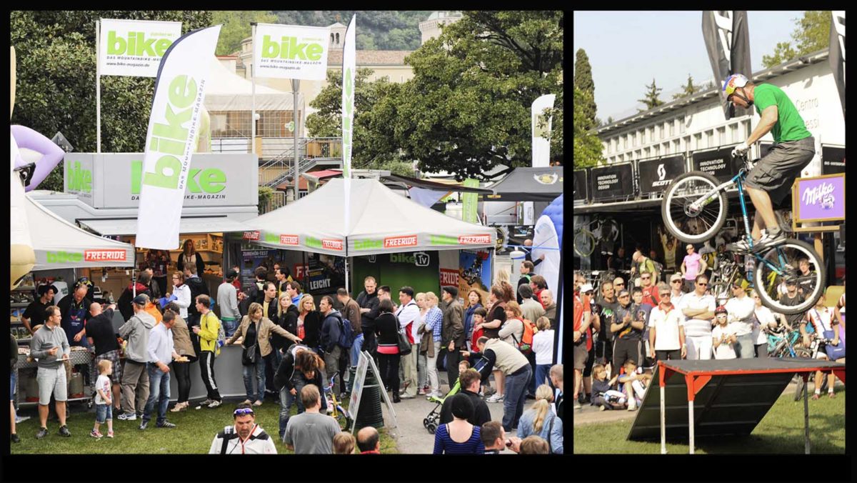 Eventfotografie-Reportage-MTB-Mountainbike-Bikefestival-Gardasee-Stand Bike Magazin-Side-Event-Bikeshow-viele Leute